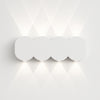 Applique da Muro LED 8 Luci Bianco Freddo Esterno Interno Alluminio 21x8x3 cm Bianco