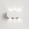 Applique da Muro LED 6 Luci Bianco Freddo Esterno Interno Alluminio 15x8x3 cm Bianco