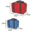 2 Borse Termiche 24LT e 7LT con 2 Mattonelle Ghiaccio 400ml colore Arancione