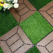 Kit 9 Mattonelle a Incastro per Terrazzo Piastrelle Pavimenti 30x30cm in PVC Antiscivolo