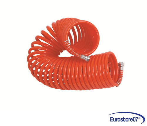 1 TUBO PER COMPRESSORE A SPIRALE - ø mm.6x8 mt.30 CON RACCORDI BAIONETTA