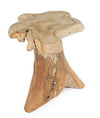 Tavolino Kavir struttura in radici di teak finitura naturale per interni