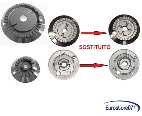 SERIE BRUCIATORI CUCINA 4 FUOCHI - WHIRLPOOL / URANIA / TERIM 1 GR+ 2 ME + 1 P