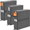Set 3 Organizer Pieghevoli da Armadio 33x33x10 cm Contenitori Salvaspazio