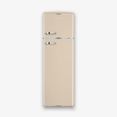 Frigorifero Retrò doppia porta Severin Crema RKG 8985 166.5x55