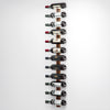 Set 4 Portabottiglie da Muro in Ferro e Legno Stile Industriale per vino da 750 ml