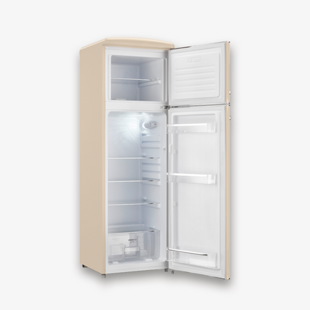 Frigorifero Retrò doppia porta Severin Crema RKG 8985 166.5x55