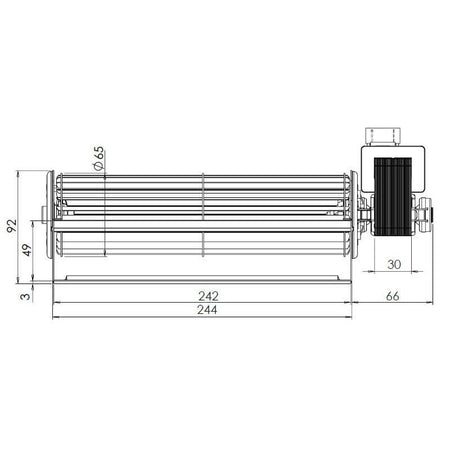 Ventola tangenziale TRIAL THS24B5-011 stufe a pellet 14706090