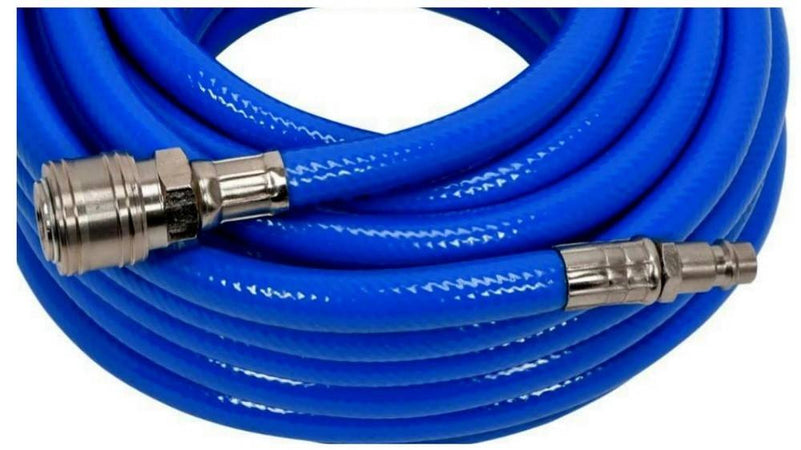 Tubo Aria Compressa Flessibile Per Compressore 12 Metri Raccordo Rapido 1/4″