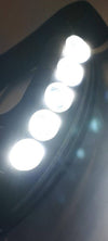 Torcia Da Testa Frontale Sensore Movimento 68 Led Luce Bianca Rossa Blu