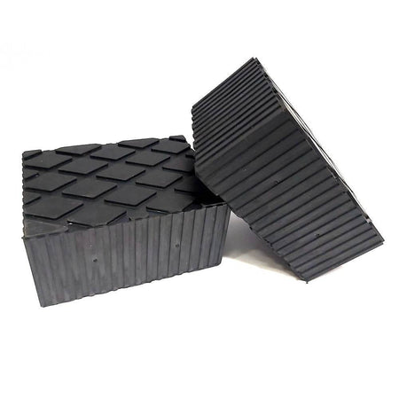 Set 2 Pezzi Tamponi In Gomma Per Ponti Sollevatori Tampone 16 X 12 X 8 Cm