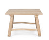 Tavolino Sahel struttura in rami di teak con finitura naturale per arredamento