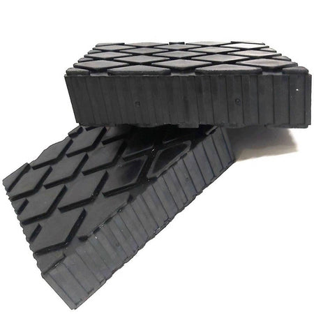 Set 2 Pezzi Tamponi In Gomma Per Ponti Sollevatori Tampone 16 X 12 X 5 Cm