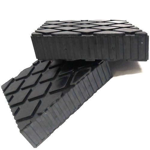 Set 2 Pezzi Tamponi In Gomma Per Ponti Sollevatori Tampone 16 X 12 X 5 Cm