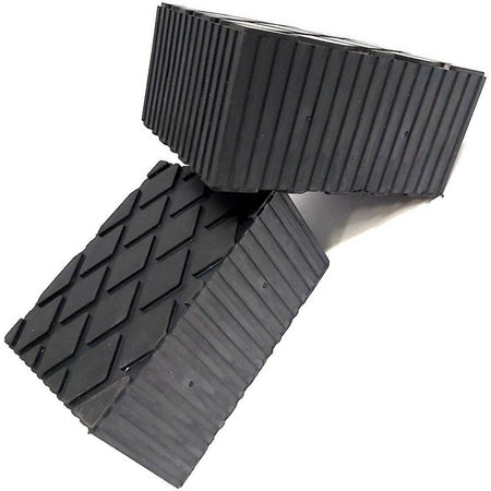 Set 2 Pezzi Tamponi In Gomma Per Ponti Sollevatori Tampone 16 X 12 X 8 Cm