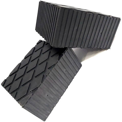 Set 2 Pezzi Tamponi In Gomma Per Ponti Sollevatori Tampone 16 X 12 X 8 Cm