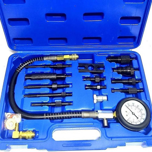 Kit 15 Pezzi Tester Compressione Motori Diesel Prova Compressione