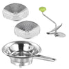 Passaverdure Acciaio Inox 24cm con 2 Dischi Intercambiabili Lavabile in Lavastoviglie