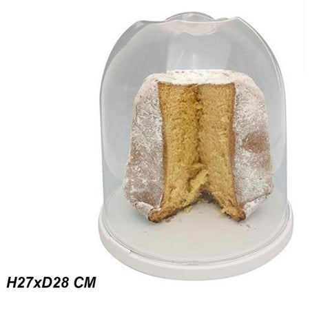 Cupola Copri Pandoro H27 Porta Dolci Natale Chiusura Salvafreschezza Trasparente