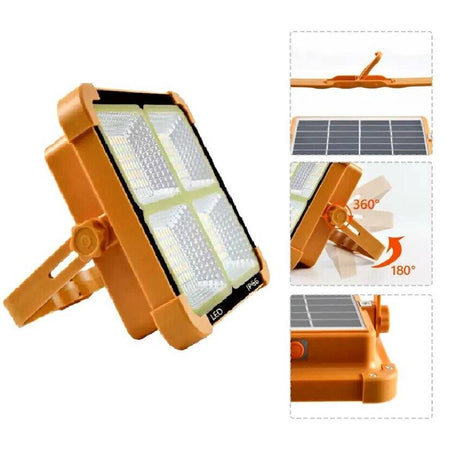 Luce Faro 120 W Emergenza Portatile Ricaricabile Pannello Solare Power Bank Usb