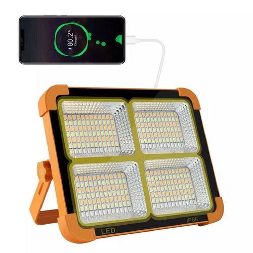 Luce Faro 120 W Emergenza Portatile Ricaricabile Pannello Solare Power Bank Usb