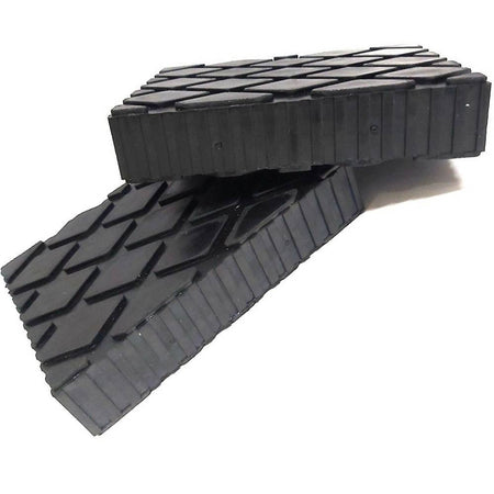 Set 2 Pezzi Tamponi Di Gomma Per Ponti Sollevatori Tampone 16 X 12 X 3.5 Cm