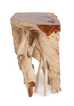Consolle "Lisandra" struttura in radici di teak originali per decorazioni ambienti
