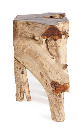 Consolle "Lisandra" struttura in radici di teak originali per decorazioni ambienti