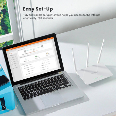 Router Wireless N300 Access Point Wi-fi 802.11 2.4g Ethernet Lan Antenna Esterno
