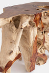 Consolle Lisandra struttura in radici di teak originali per decorazioni ambienti