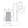 Motoriduttore Mellor FB1231 stufe a pellet 14702014