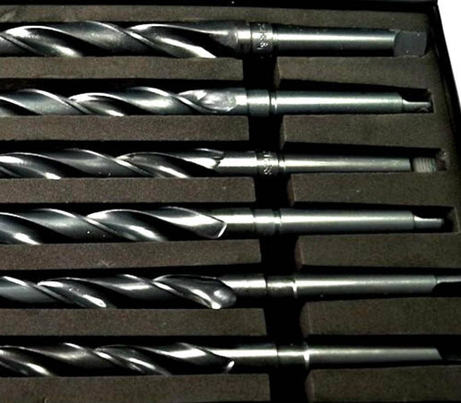 Set 10 Punte Elicoidale Da 14 A 23 Mm Frese Ferro Legno Per Trapano In Valigetta