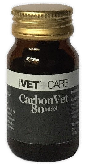 Carbonvet vetcare 80 compresse 500mg