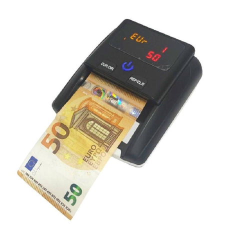 Rilevatore Conta Banconote False Verifica Soldi Falsi Nero Con Batteria Al Litio