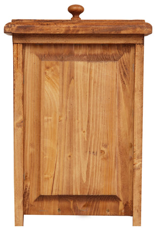 Biscottini Comodino Country Biscottini 56x36x66 legno massello tiglio finitura noce Made