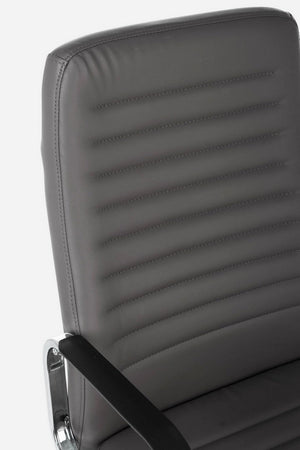 Sedia da ufficio ergonomica "Derek" con braccioli e ruote altezza regolabile