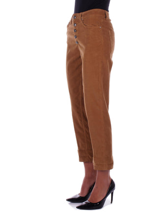 Dondup Pantaloni Marrone da donna