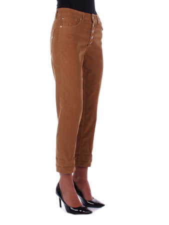 Dondup Pantaloni Marrone da donna
