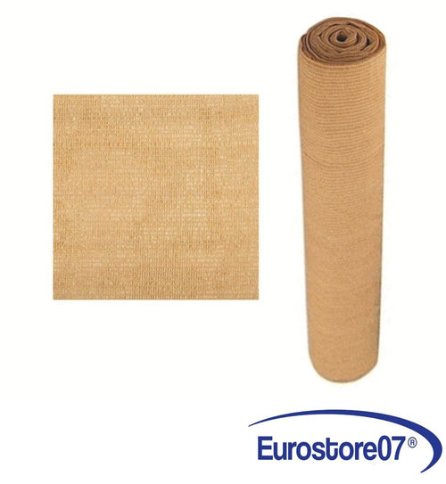 RETE OMBREGGIANTE PER BALCONI IN HDPE BEIGE - mt.0,70h. rot. mt.20 FER 459976
