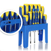 Set 13pz Cacciaviti Kinzo Magnetici Chrome Vanadium con Stand Supporto da Muro