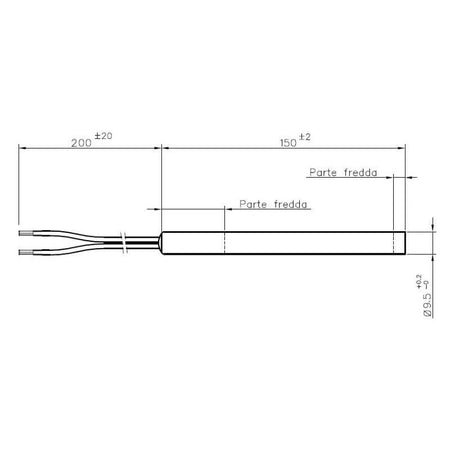 Resistenza di illuminazione HT H30D01A01 stufe a pellet 14701096