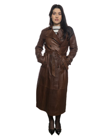 Rachel - Cappotto Donna Cuoio in vera pelle
