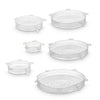 Coperchi in Silicone Elastici da Cucina 6 pezzi Lavabili per Ciotole e Pentole