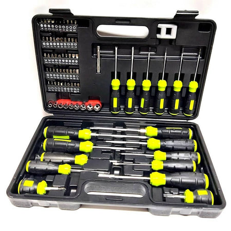 Set Valigia Bussole Cacciaviti Cacciavite Inserti 78 Pz A Taglio Croce Torx Y U