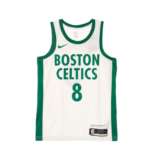 NIKE NBA Canotta Basket Uomo Nba Swingman Jersey City Edition 2020 No 8 Kemba Walker Boscel White/clover da uomo