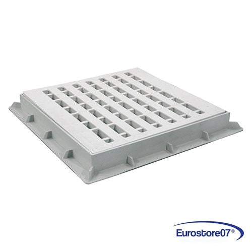 CHIUSINO PEDONABILE CON GRIGLIA cm 40 x 40 - In polipropilene. - DF 104246