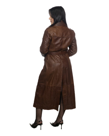 Rachel - Cappotto Donna Cuoio in vera pelle