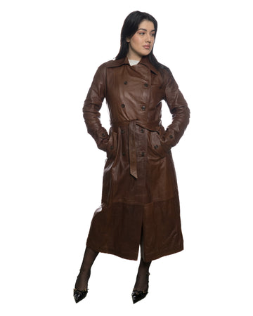 Rachel - Cappotto Donna Cuoio in vera pelle