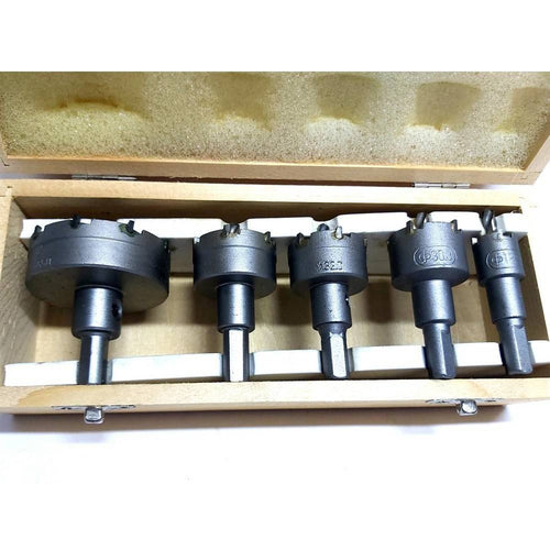 Kit Di 5 Frese A Tazza Hss Denti In Metallo Duro Da 18 30 32 35 55 Mm Per Muro