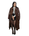 Rachel - Cappotto Donna Cuoio in vera pelle